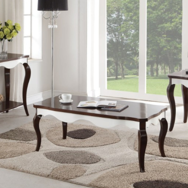 August Grove® Hazelwood Traditional Rectangular Wooden Coffee Table